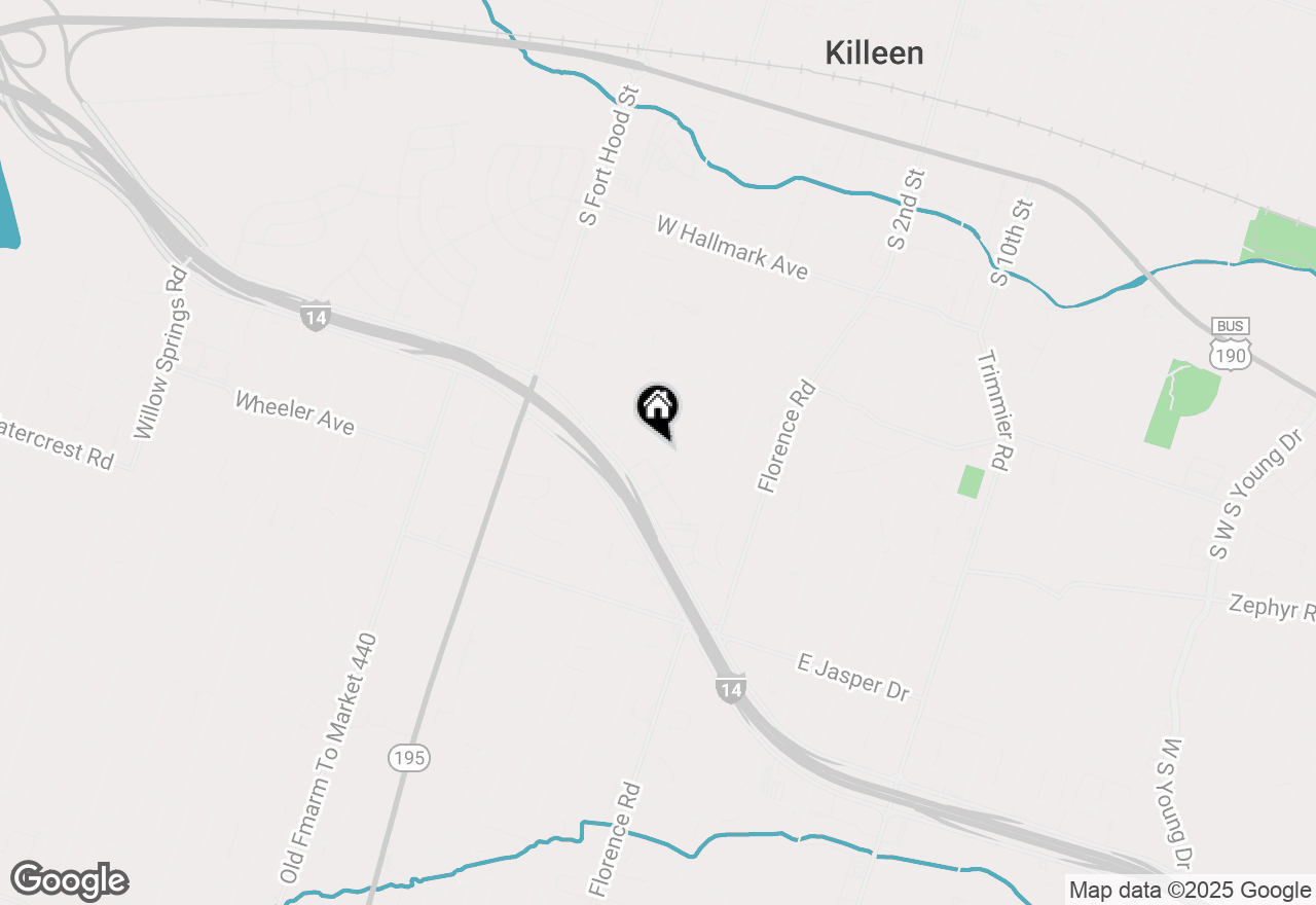 Map of 602 Skyline Avenue, Killeen, TX 76541