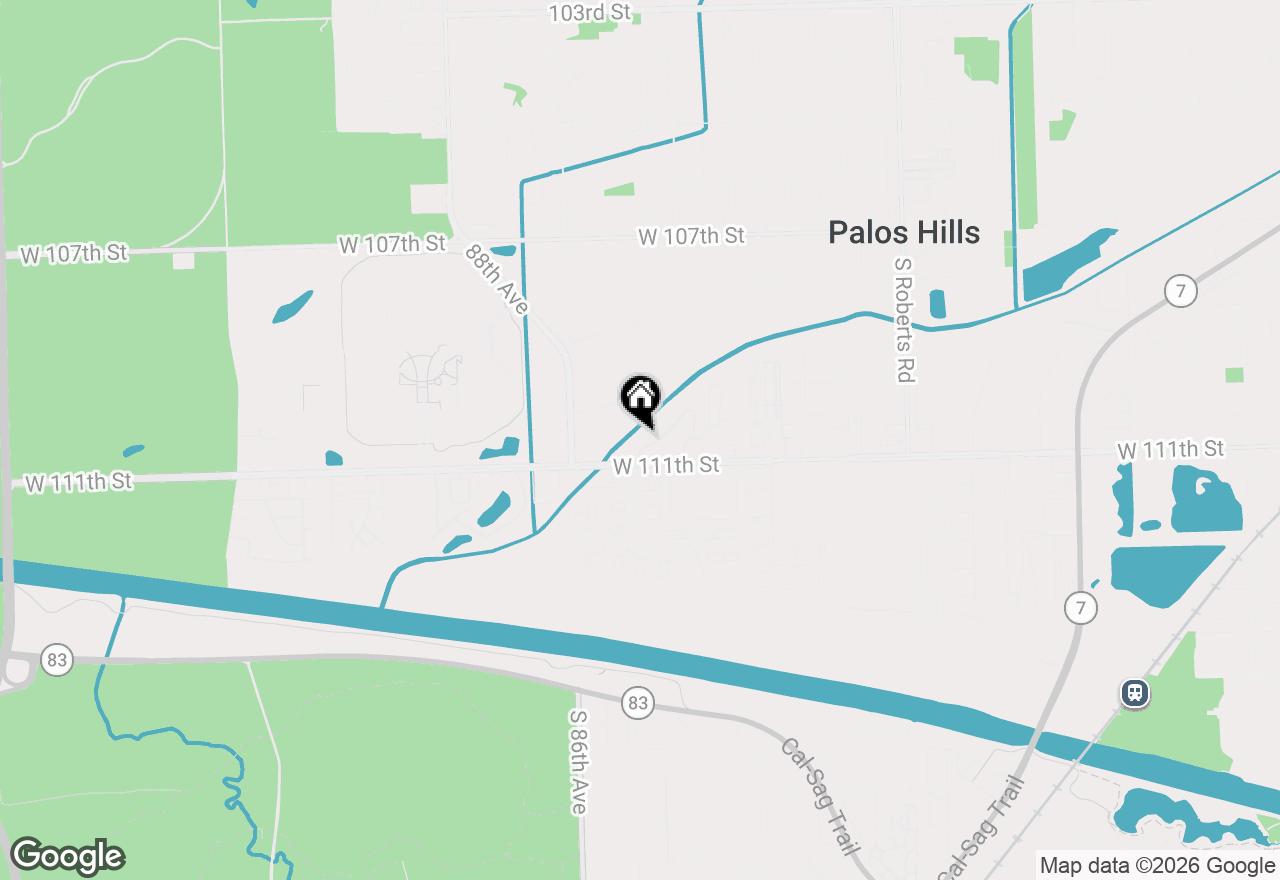Map of 11006 S Theresa Circle #3B, Palos Hills, IL 60465