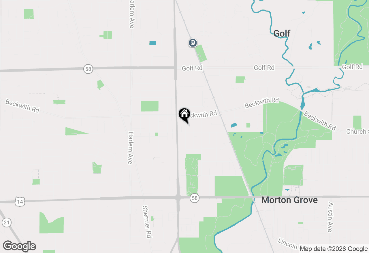 Map of 9214 New England Avenue, Morton Grove, IL 60053