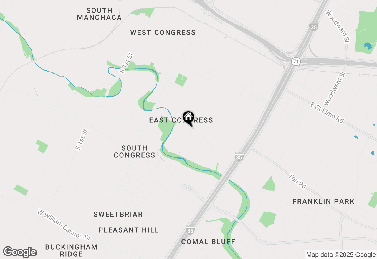 Map of 5105 Fort Mason Dr, Austin, TX 78745