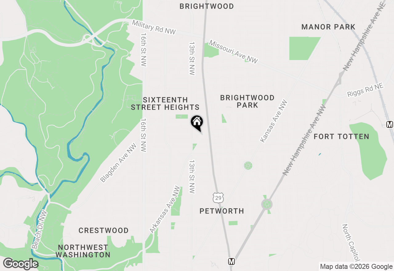 Map of 1210 Farragut Street Nw, Washington, DC 20011