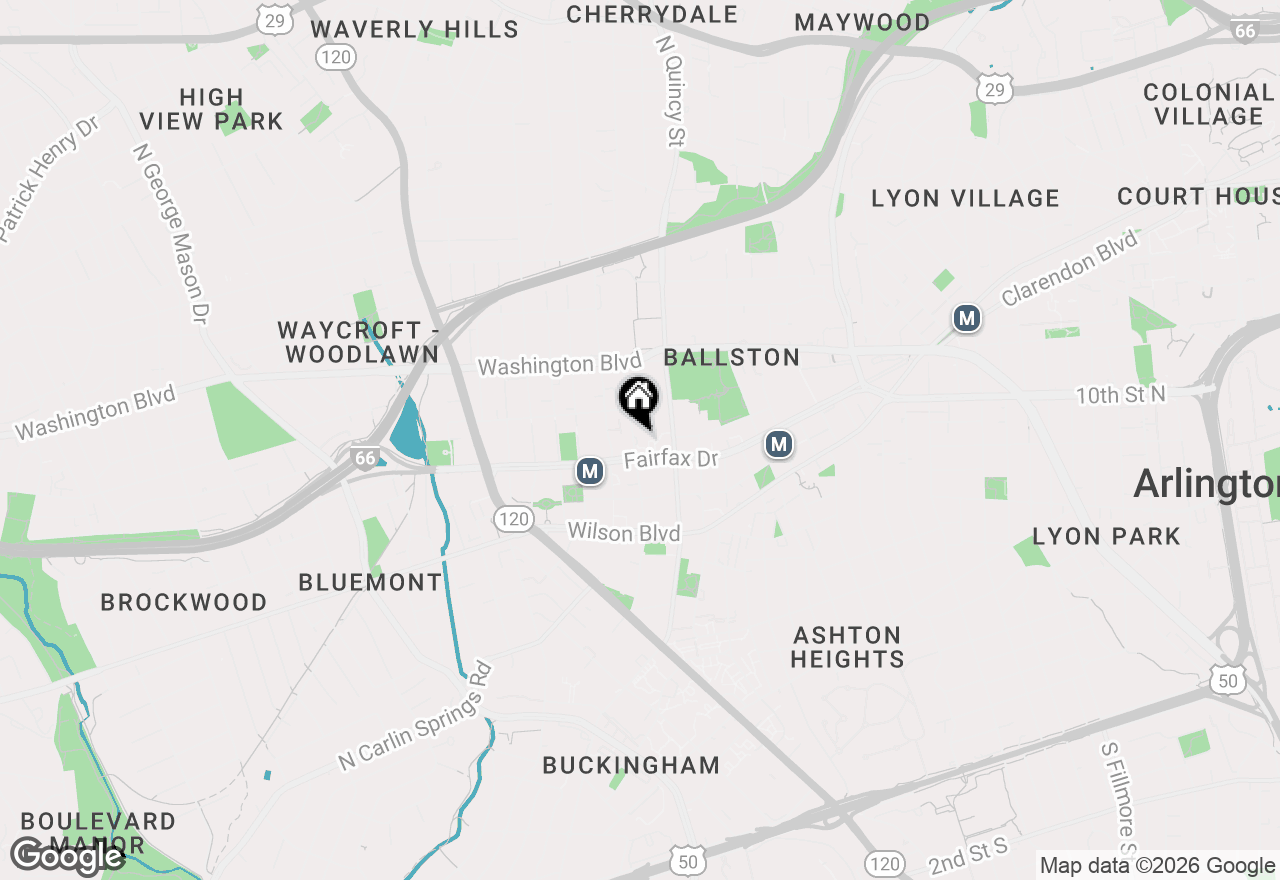 Map of 1001 N Randolph Street #215, Arlington, VA 22201