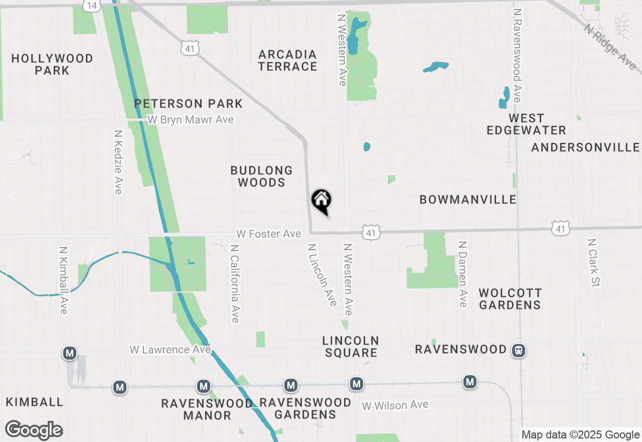 Map of 5230 N Campbell Avenue #1B, Chicago, IL 60625