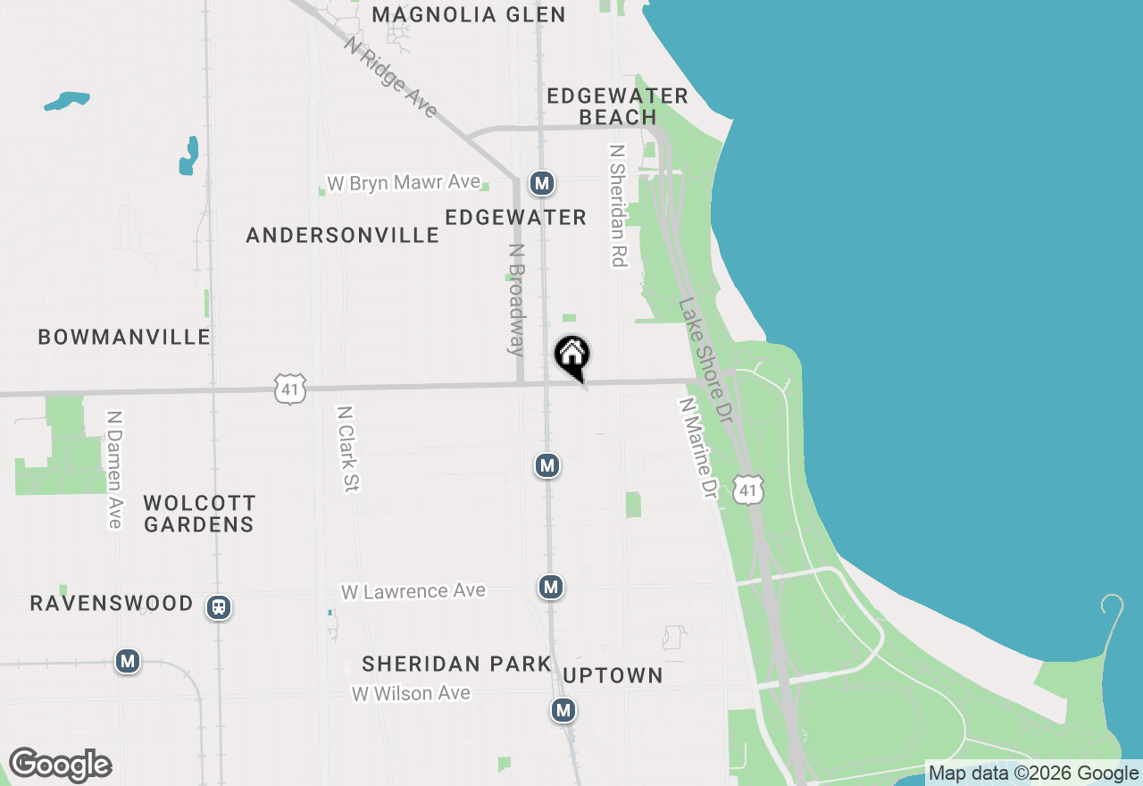 Map of 5123 N Winthrop Avenue #3R, Chicago, IL 60640