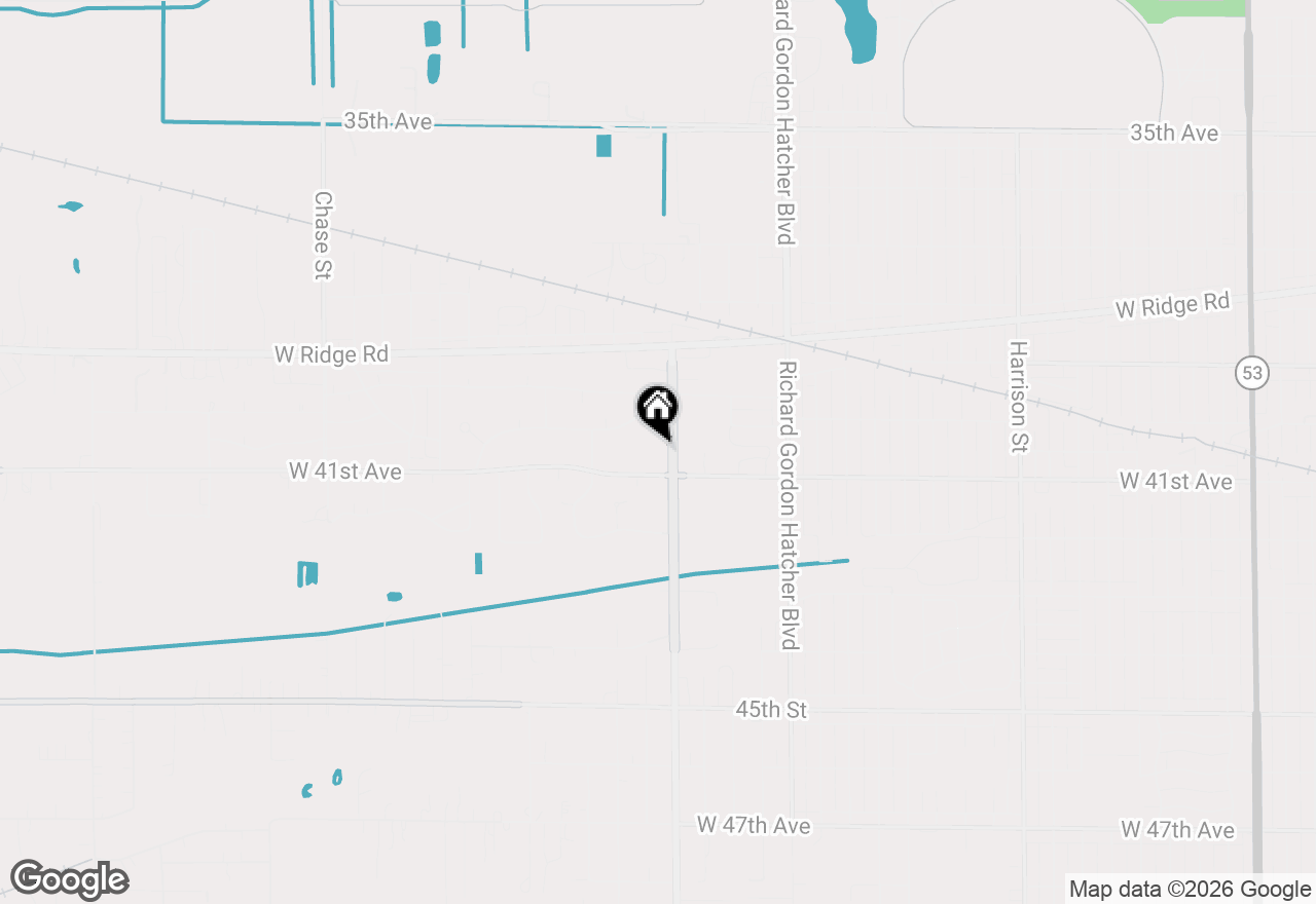 Map of 4056 Cleveland Street, Gary, IN 46408