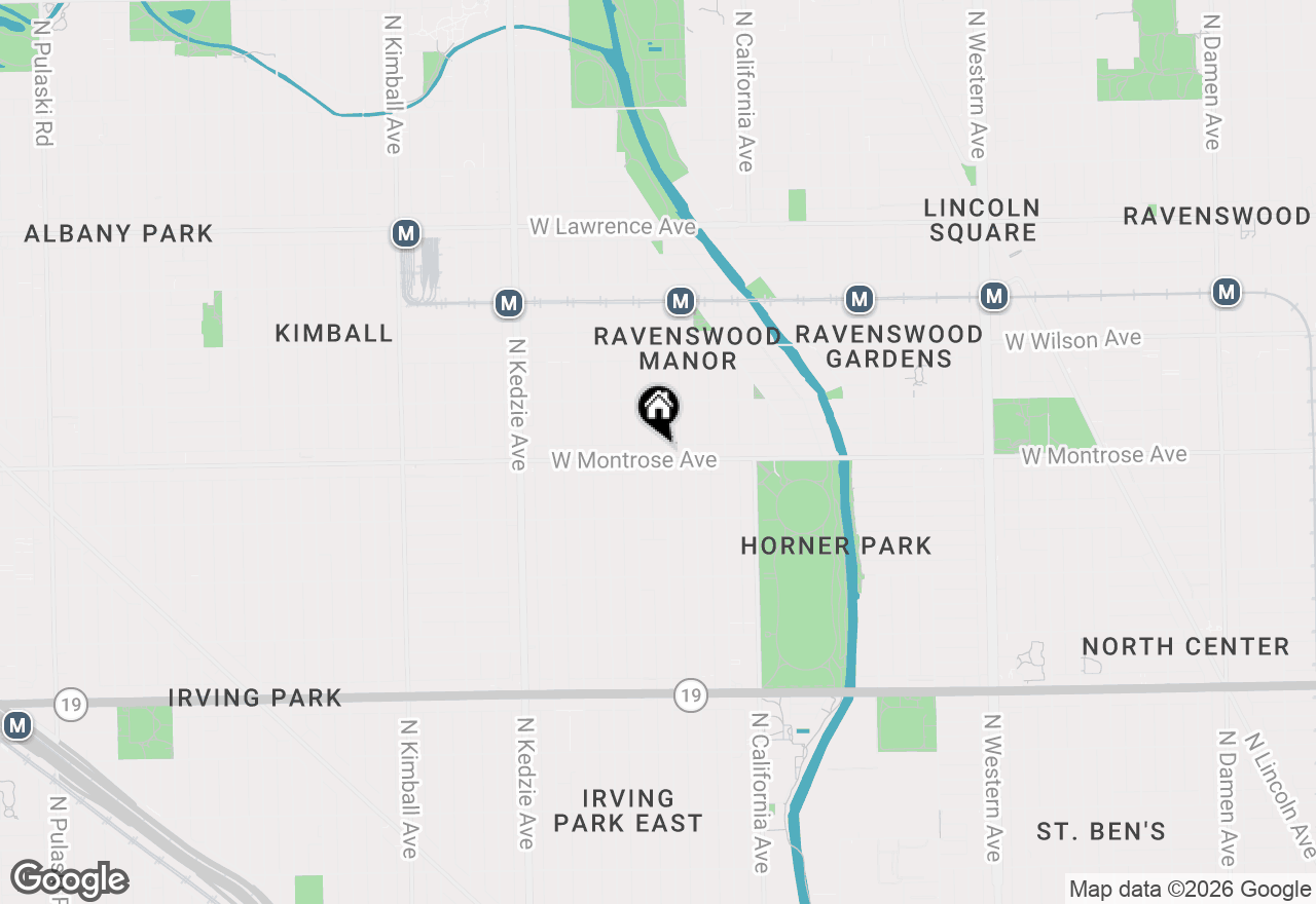 Map of 2934 W Montrose Avenue #303, Chicago, IL 60618