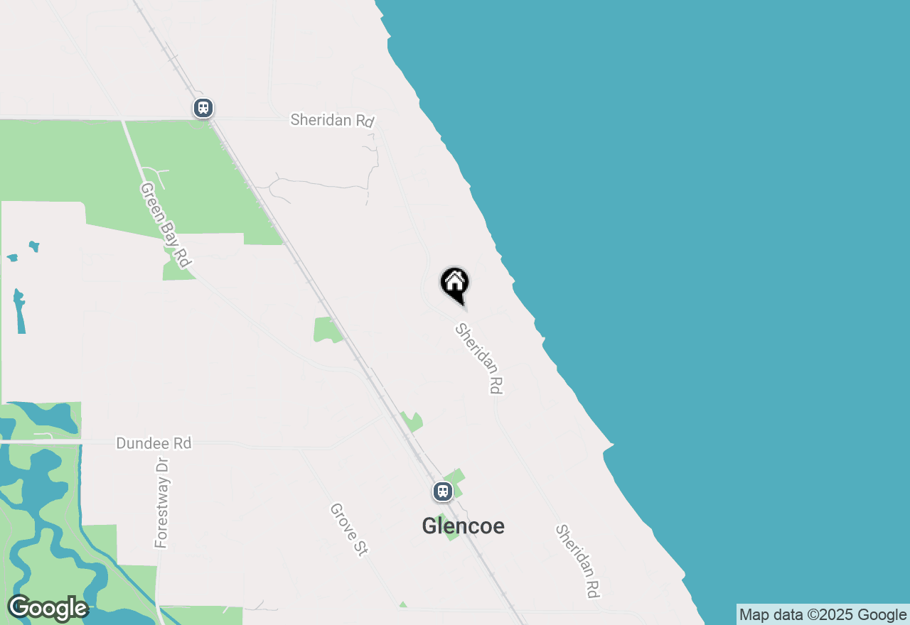 Map of 955 Sheridan Road, Glencoe, IL 60022