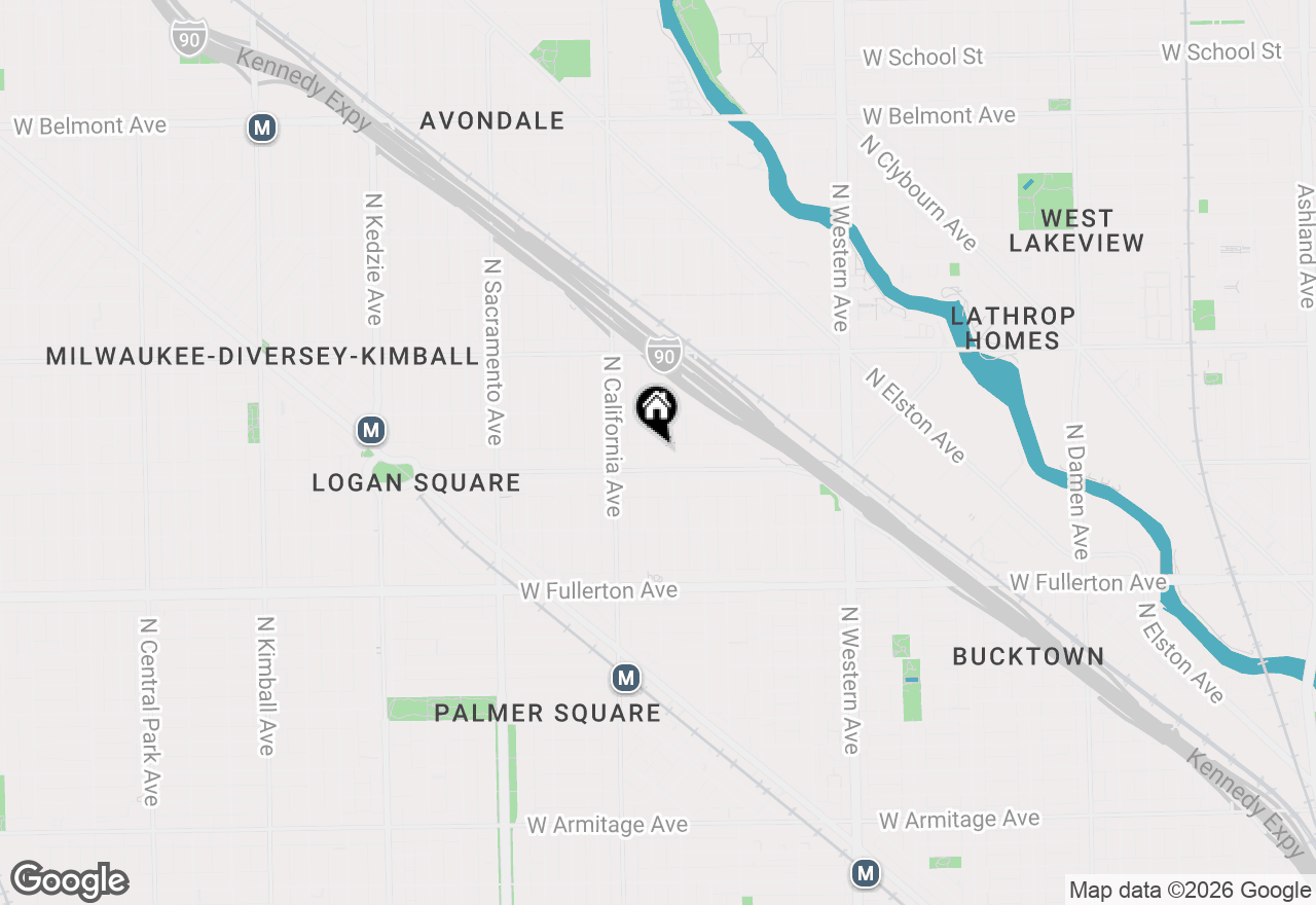 Map of 2712 W Logan Boulevard #3, Chicago, IL 60647
