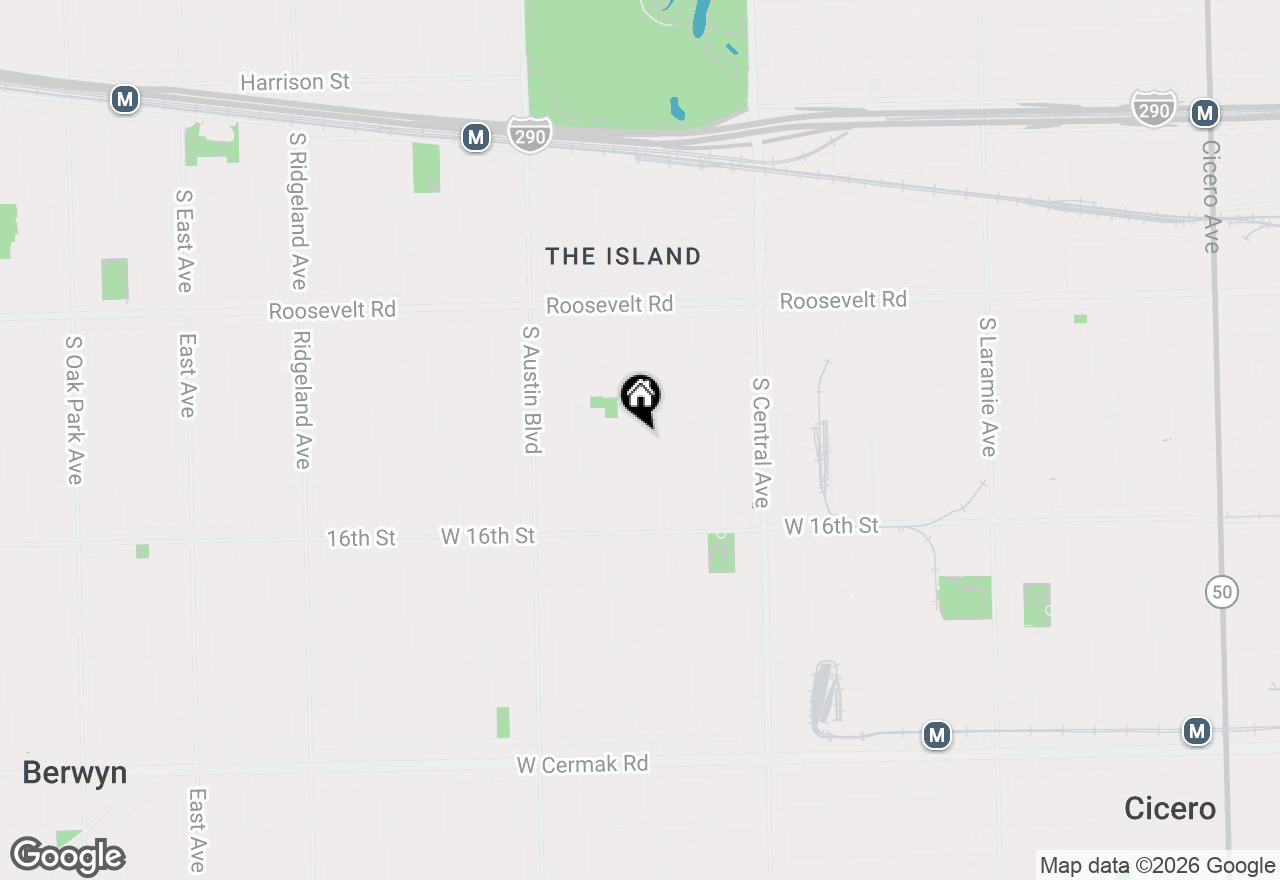 Map of 1414 S 58th Avenue, Cicero, IL 60804