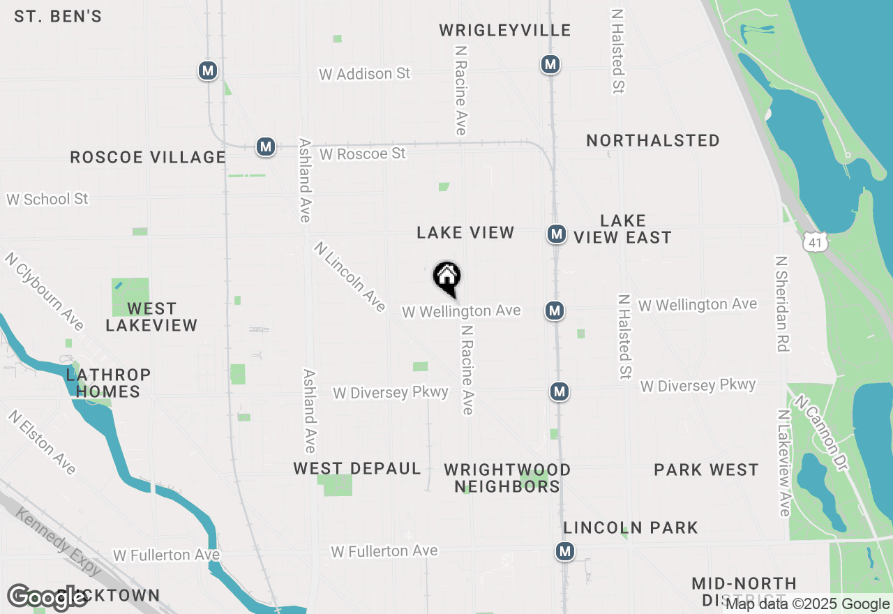 Map of (Address confidential), Chicago, Illinois 60657