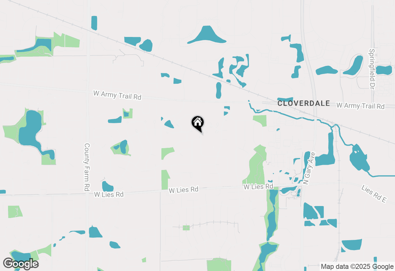 Map of 1278 Clare Court, Carol Stream, IL 60188