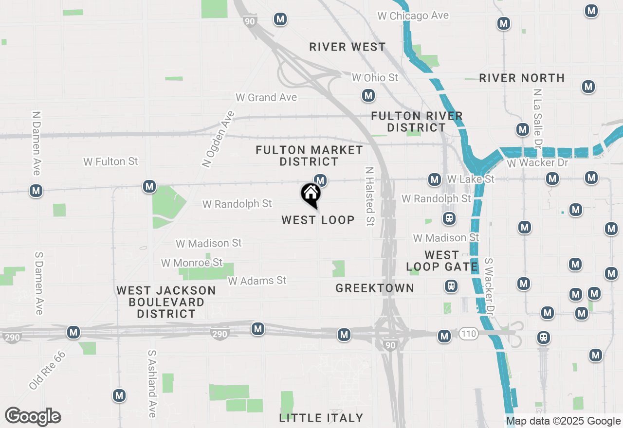 Map of 1000 W Washington Boulevard #505, Chicago, IL 60607