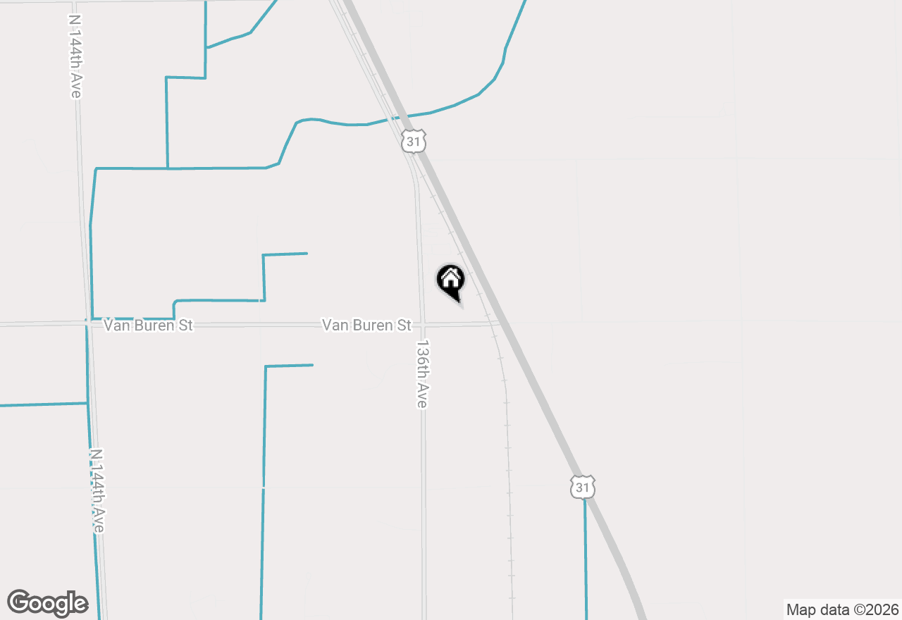 Map of 13531 Van Buren Street, Holland, MI 49424