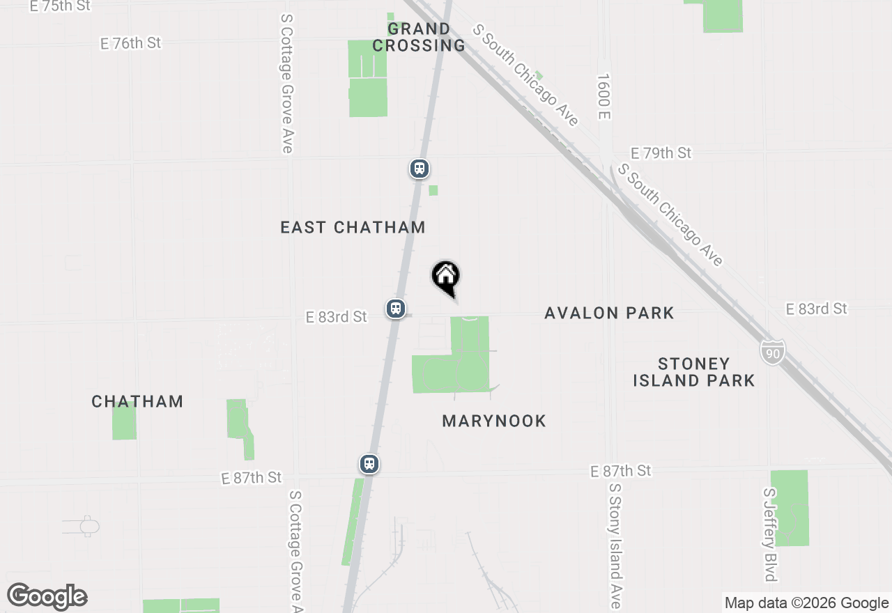 Map of 8246 S Woodlawn Avenue, Chicago, IL 60619