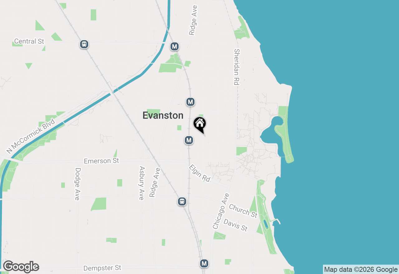 Map of 2018 Sherman Avenue #1W, Evanston, IL 60201