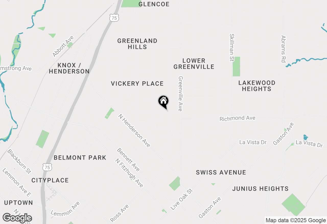 Map of 5536 Belmont Avenue, Dallas, TX 75206