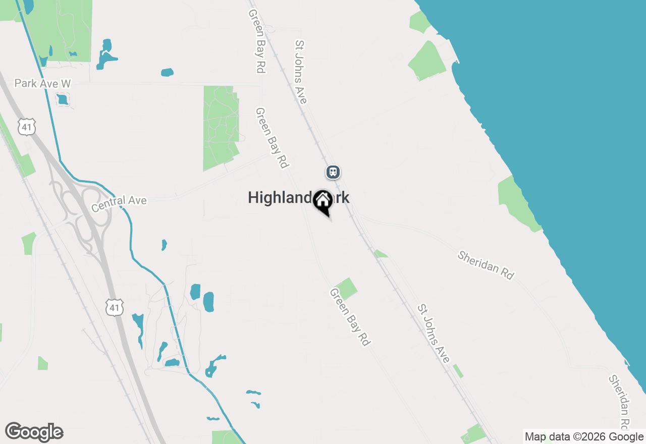 Map of 1520 Oakwood Avenue, Highland Park, IL 60035