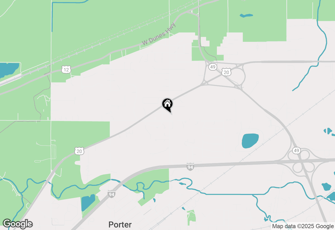 Map of 1040 Waverly Road, Porter, IN 46304