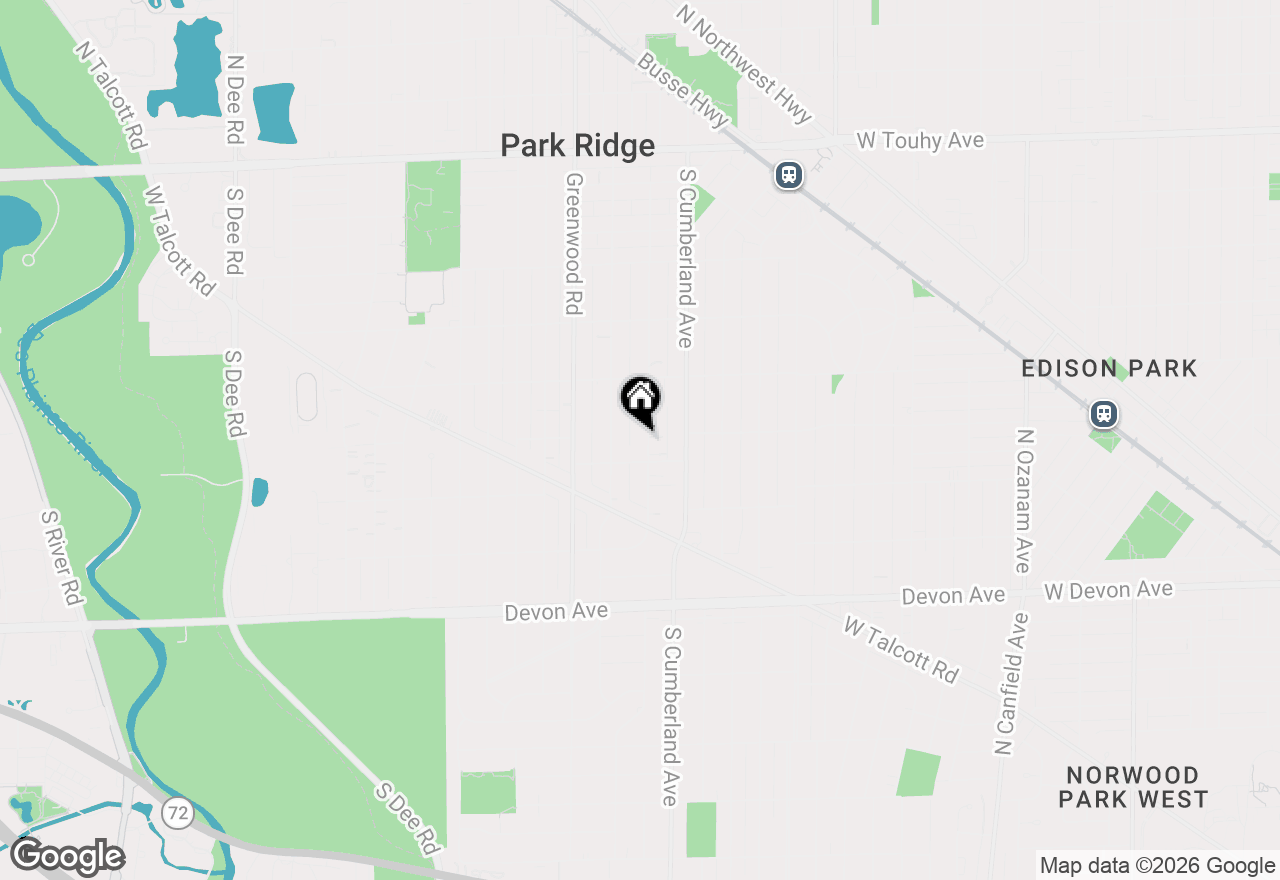 Map of (Address confidential), Park Ridge, Illinois 60068