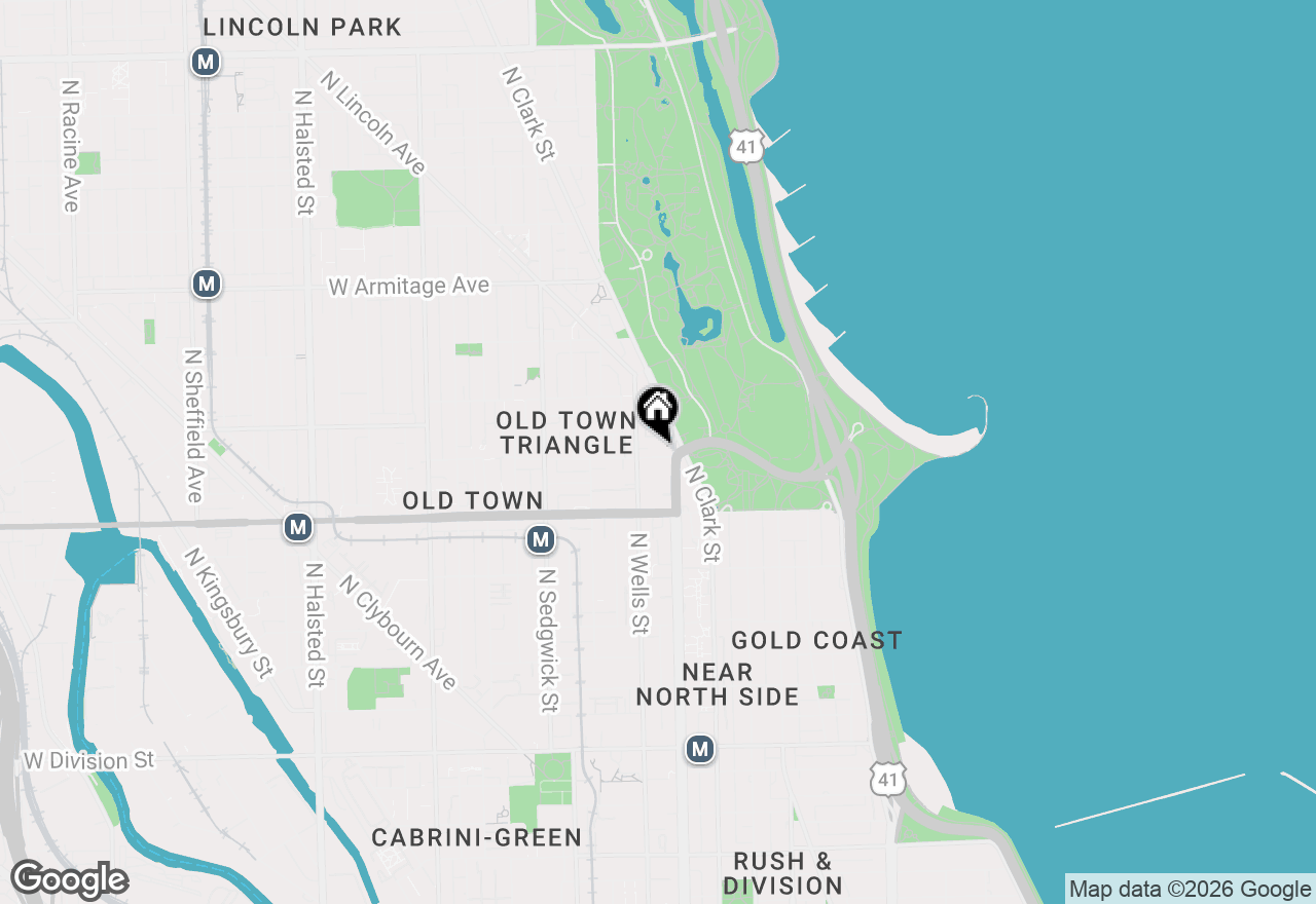 Map of 150 W Eugenie Street #9, Chicago, IL 60614