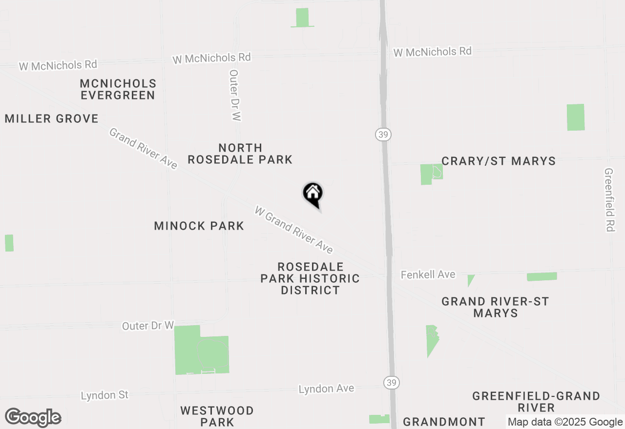 Map of 18675 Gainsborough Road, Detroit, MI 48223