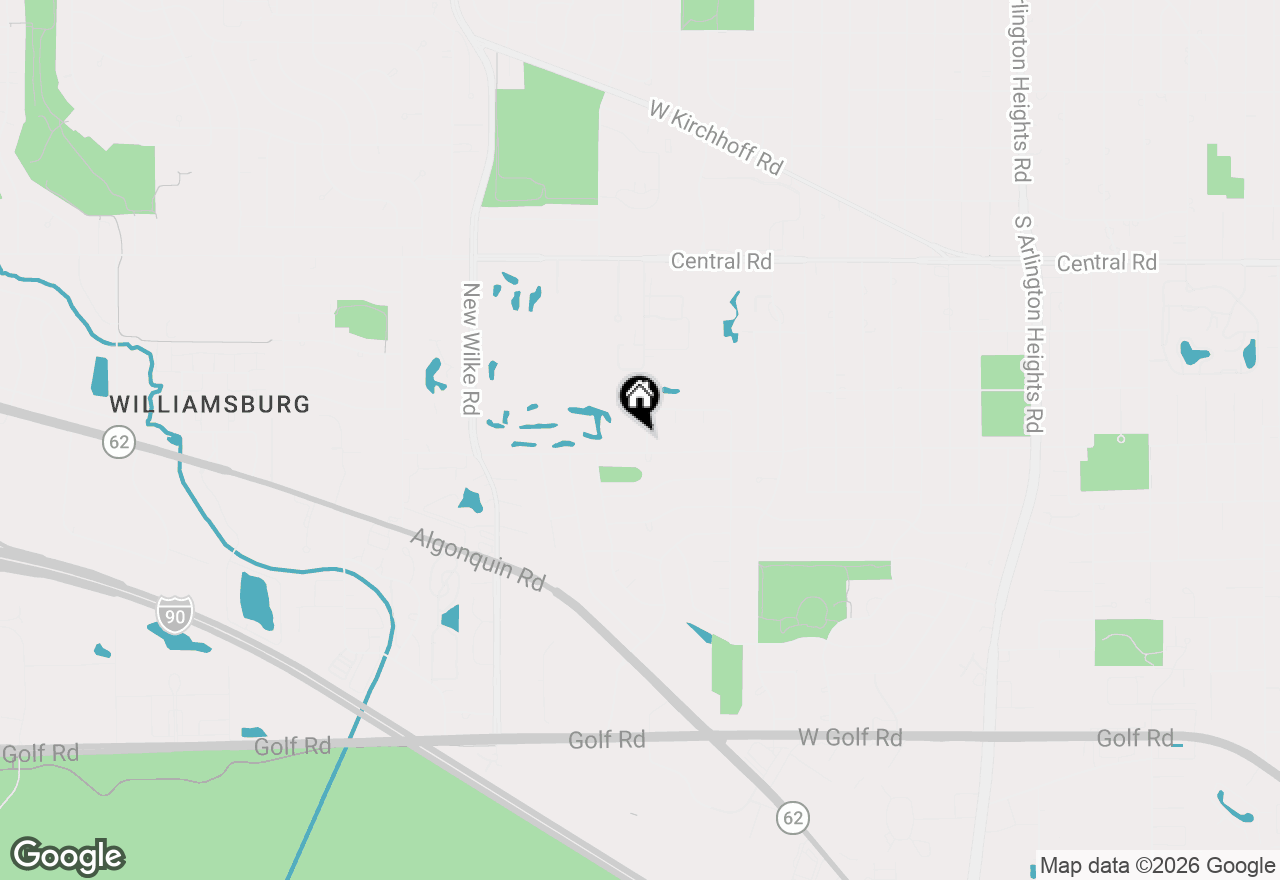 Map of 1222 S Patton Avenue, Arlington Heights, IL 60005