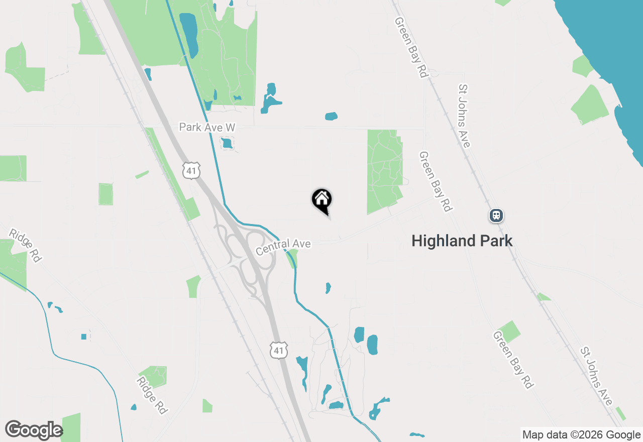 Map of 1099 Princeton Avenue, Highland Park, IL 60035