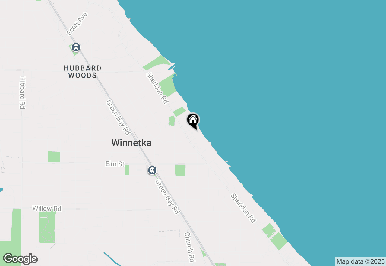 Map of 645 Sheridan Road #A, Winnetka, IL 60093