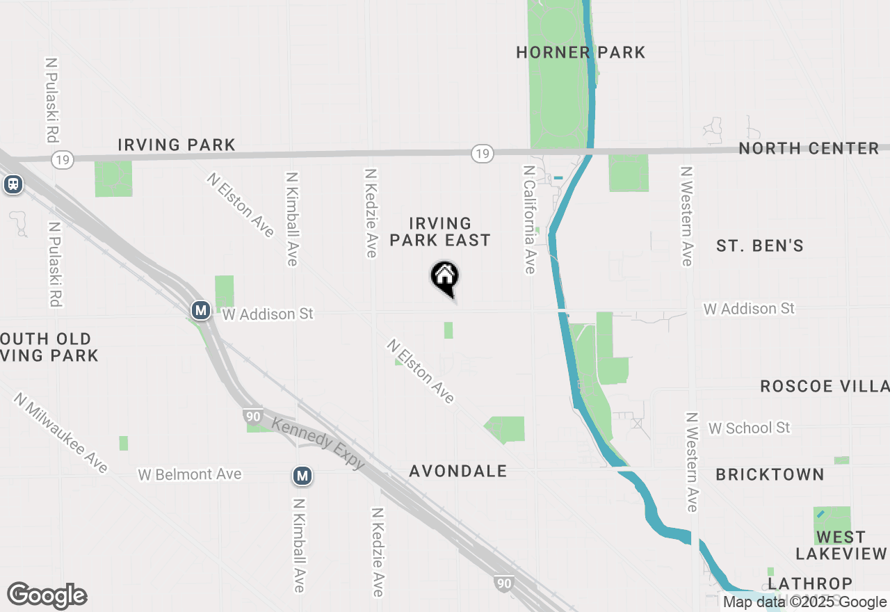 Map of 3012 W Addison Street #4S, Chicago, IL 60618