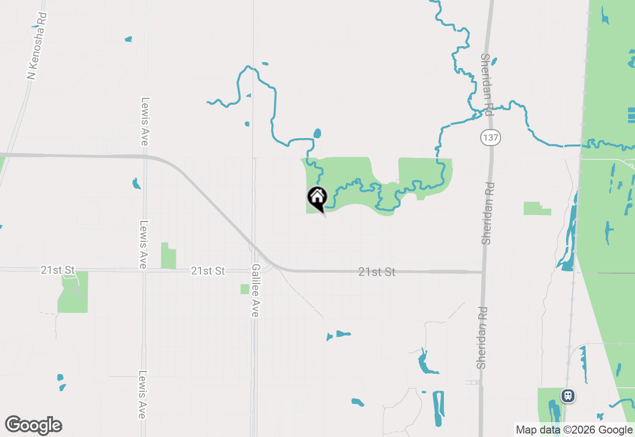 Map of 2009 Kedron Boulevard, Zion, IL 60099