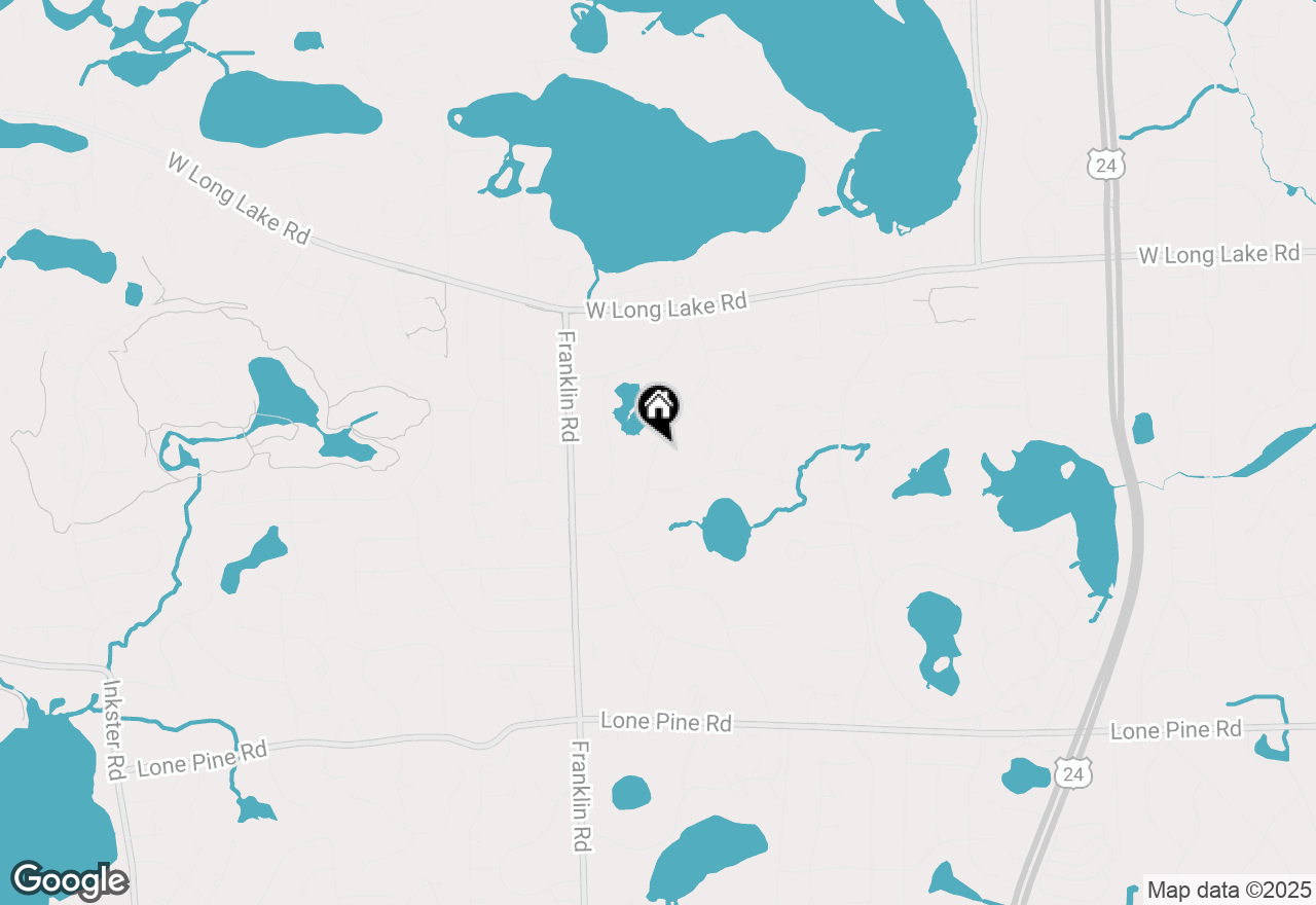 Map of 4316 Pine Tree Trail, Bloomfield Hills, MI 48302