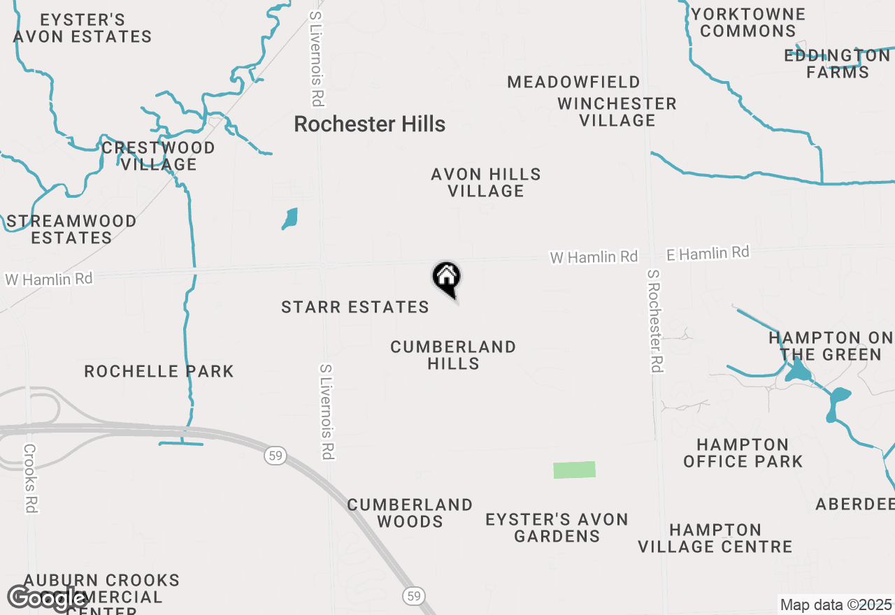 Map of 634 Lockport Road, Rochester Hills, MI 48307