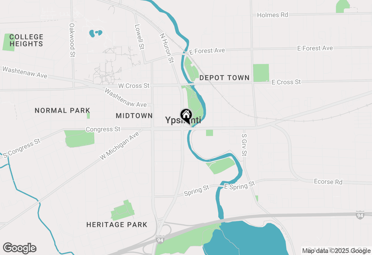 Map of 12 W Michigan Avenue, Ypsilanti, MI 48197