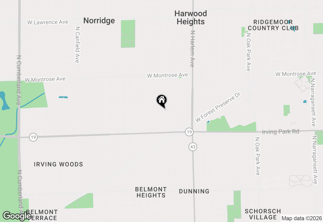 Map of 4120 N Oketo Avenue, Norridge, IL 60706