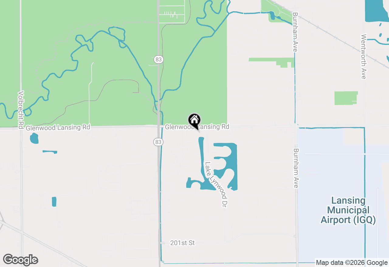 Map of 19408 Lake Shore Drive #4N, Lynwood, IL 60411