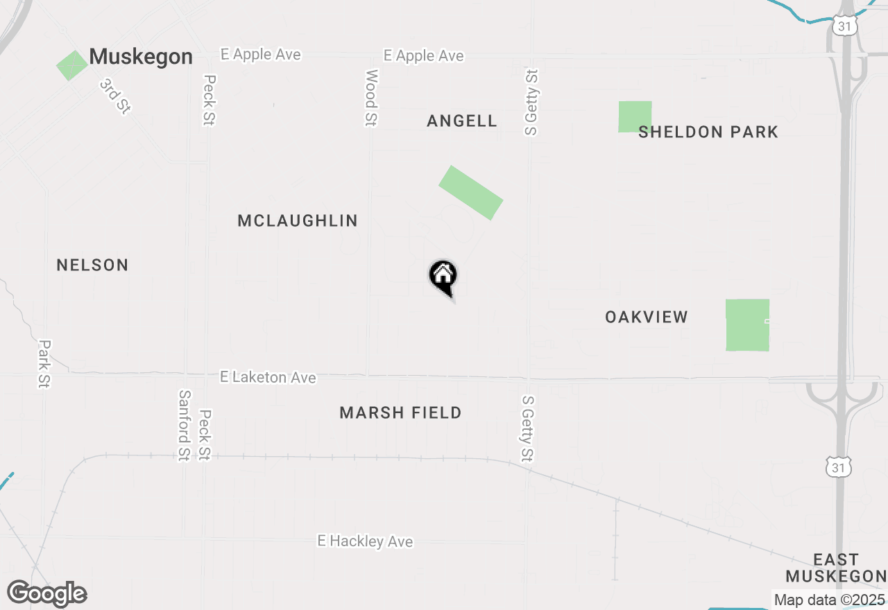 Map of 1615 Dyson Street, Muskegon, MI 49442