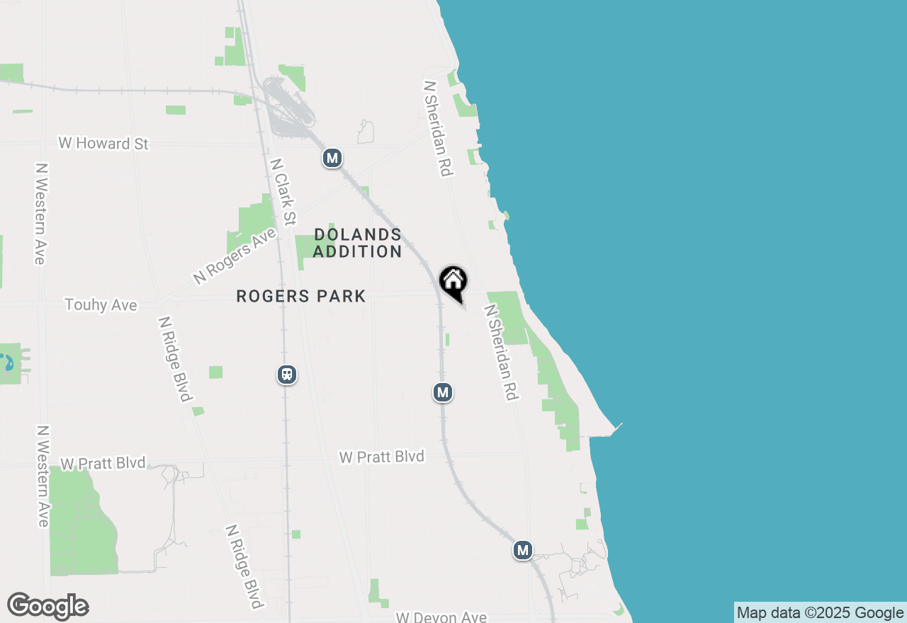 Map of 1360 W Estes Avenue #3S, Chicago, IL 60626