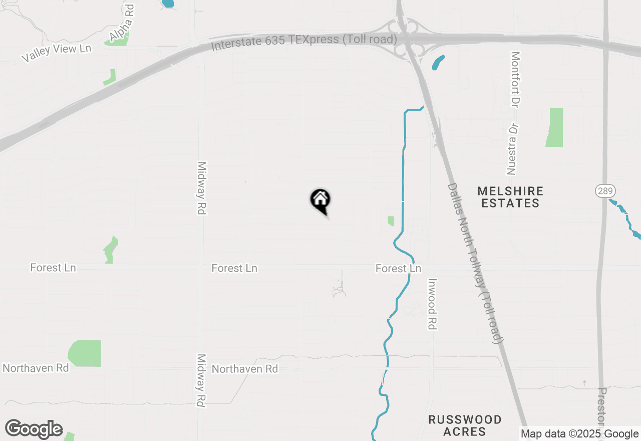 Map of 4640 Myerwood Lane, Dallas, TX 75244