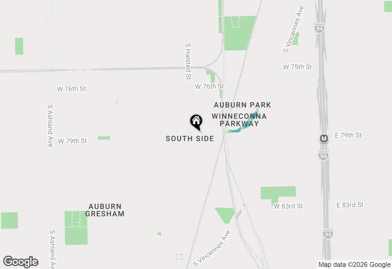 Map of 7844 S Emerald Avenue, Chicago, IL 60620