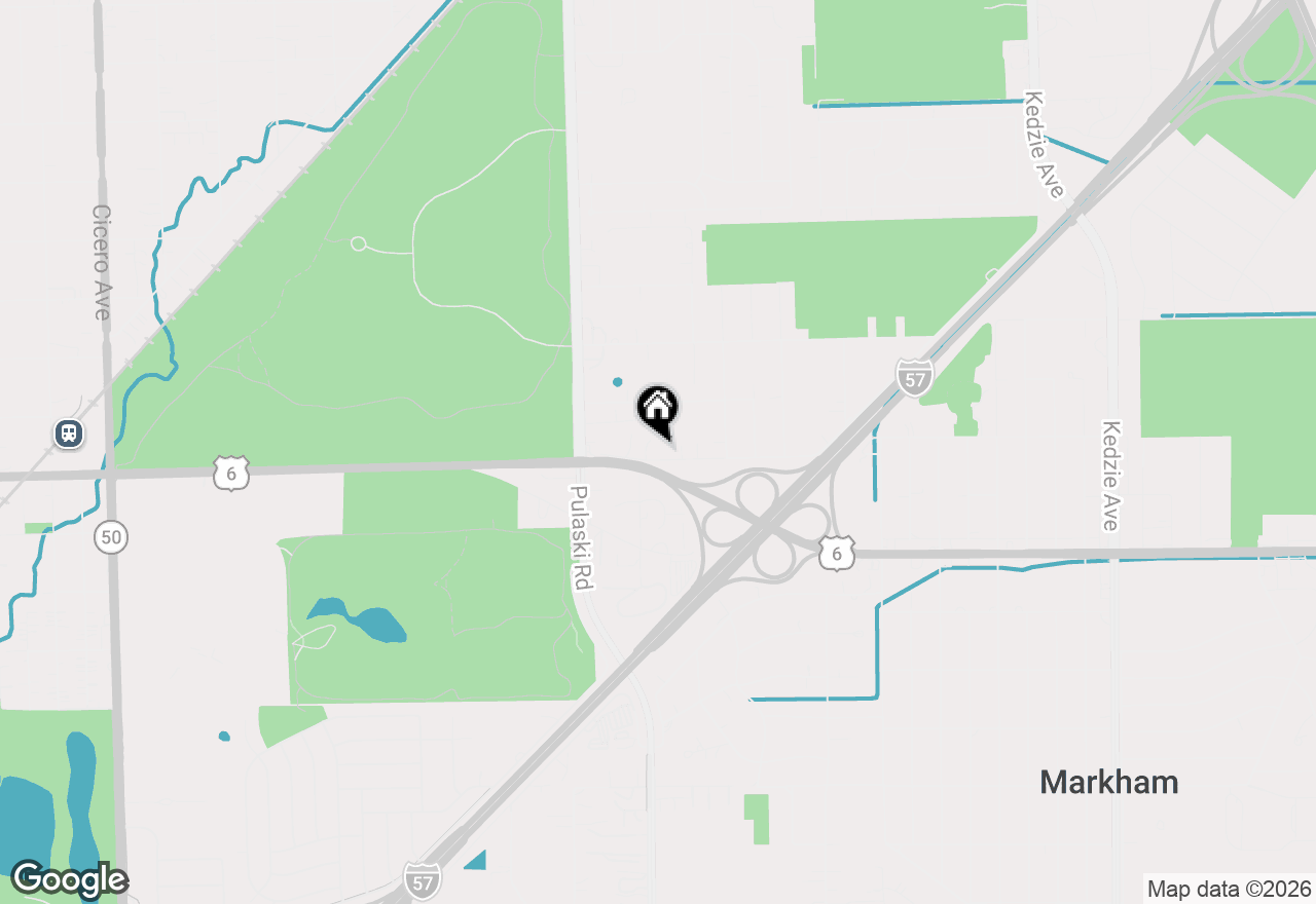 Map of 3846 W 157th Street, Markham, IL 60428