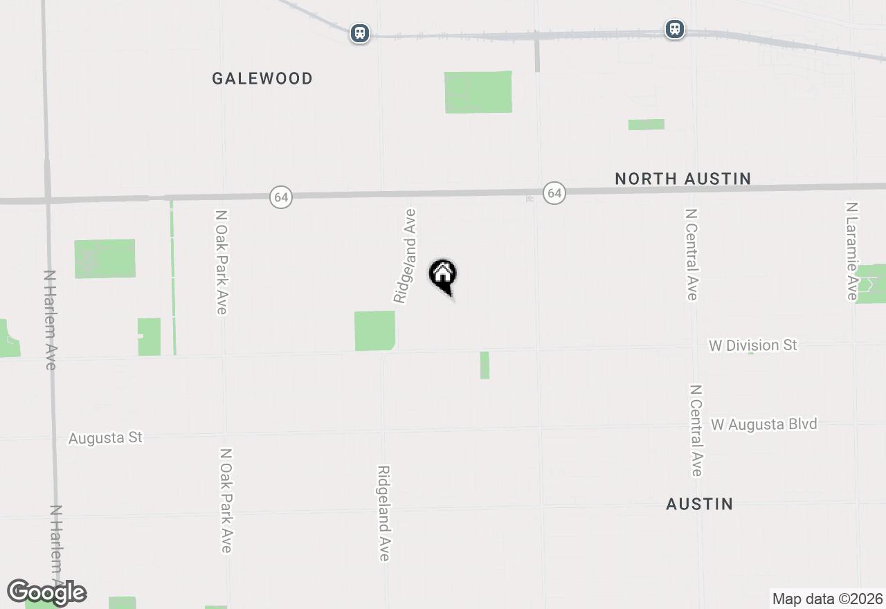 Map of 1004 Mapleton Avenue, Oak Park, IL 60302
