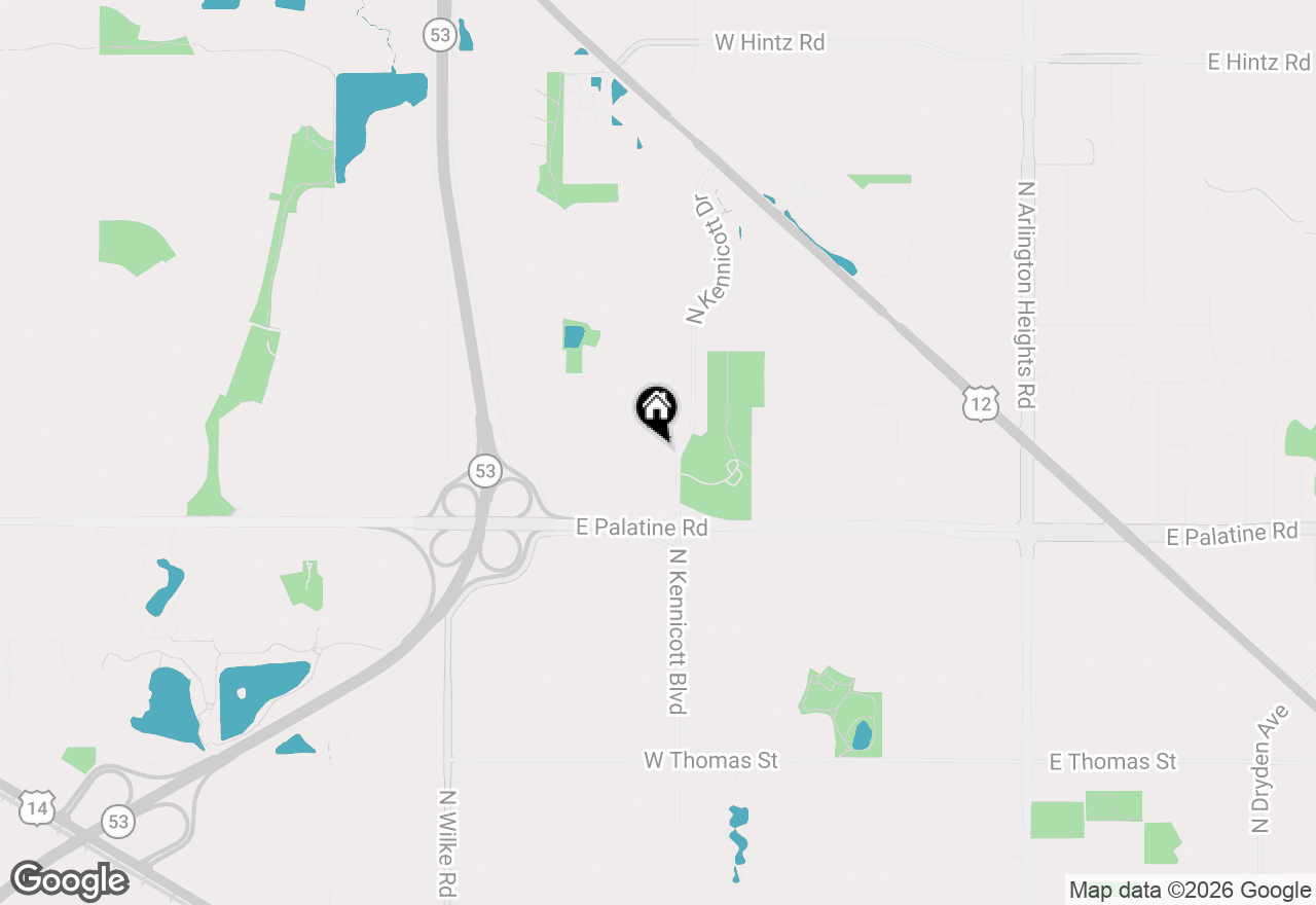 Map of 2006 N Elizabeth Drive, Arlington Heights, IL 60004