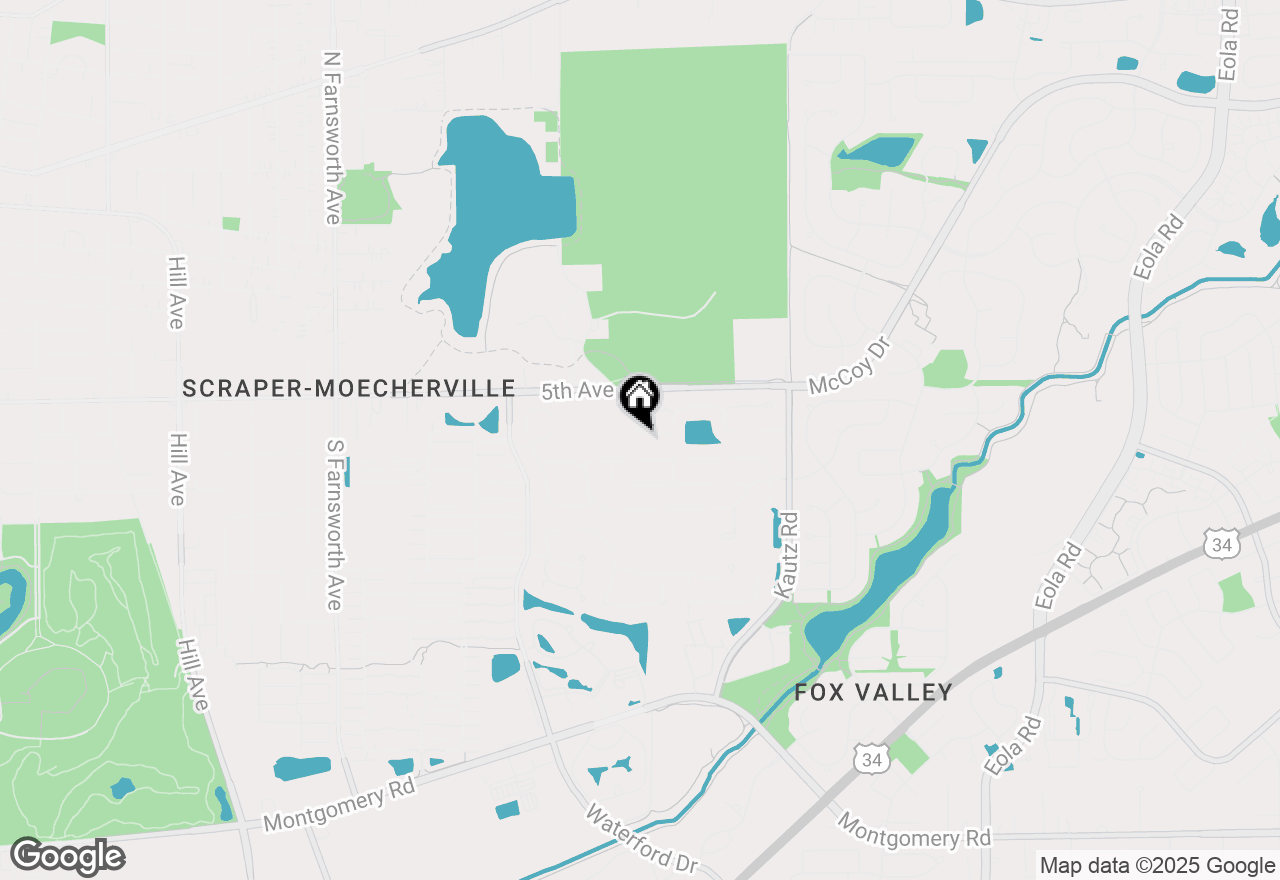 Map of 641 Spicebush Lane, Aurora, IL 60504