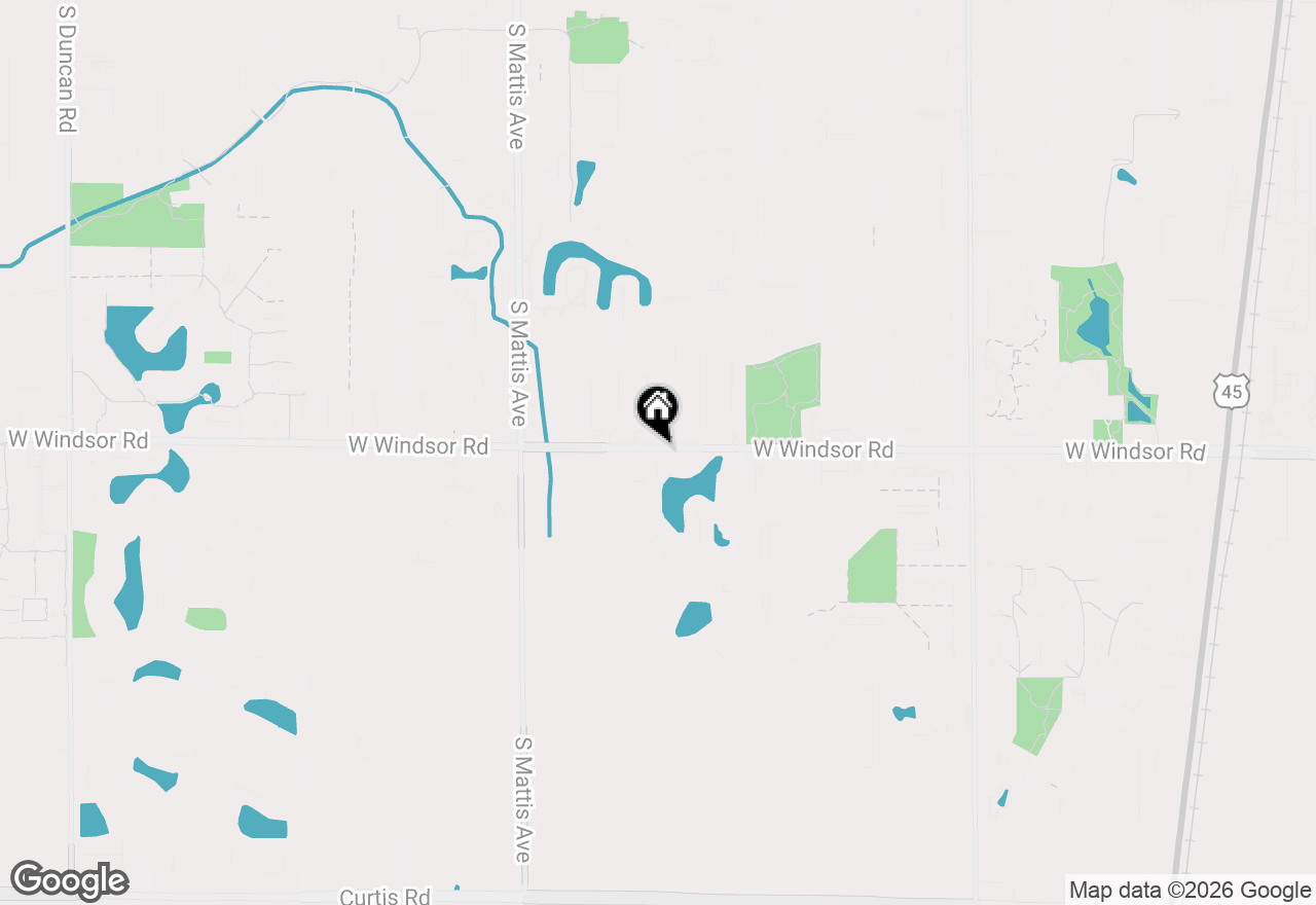 Map of 2408 Windward Boulevard #205, Champaign, IL 61821