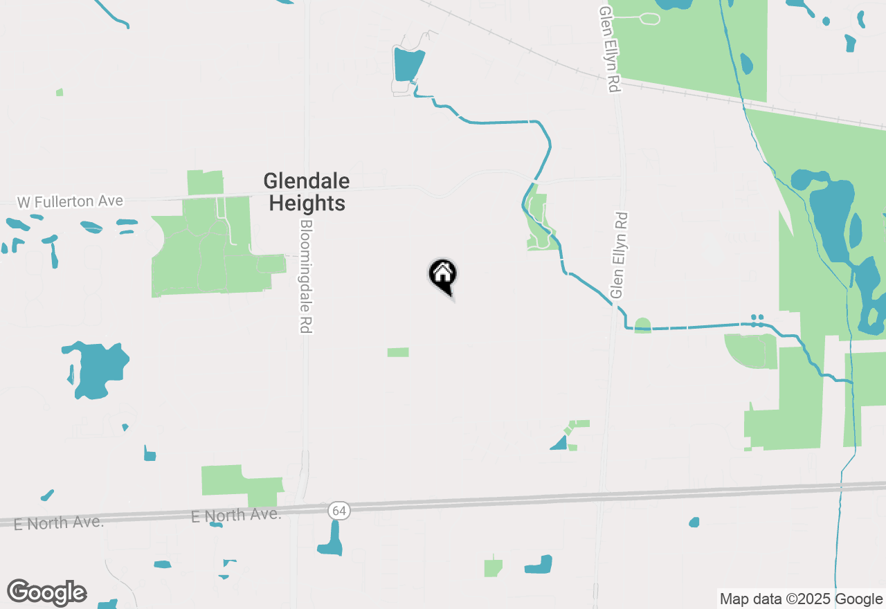 Map of 2N436 Bernice Avenue, Glen Ellyn, IL 60137