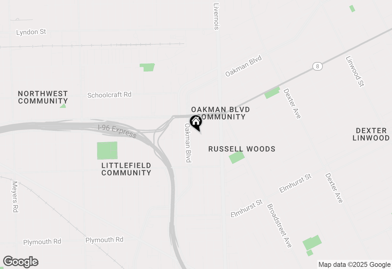 Map of 13123 Monica Street, Detroit, MI 48238