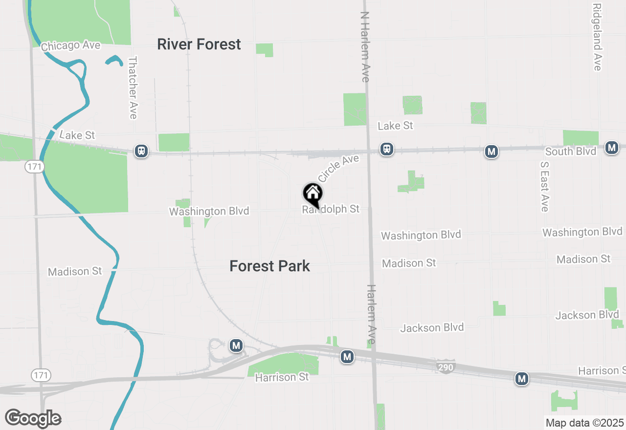 Map of 205 Circle Avenue #2C, Forest Park, IL 60130