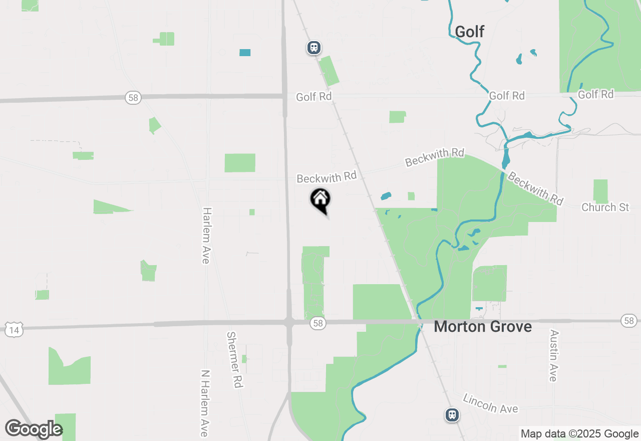 Map of 9131 Newcastle Avenue, Morton Grove, IL 60053