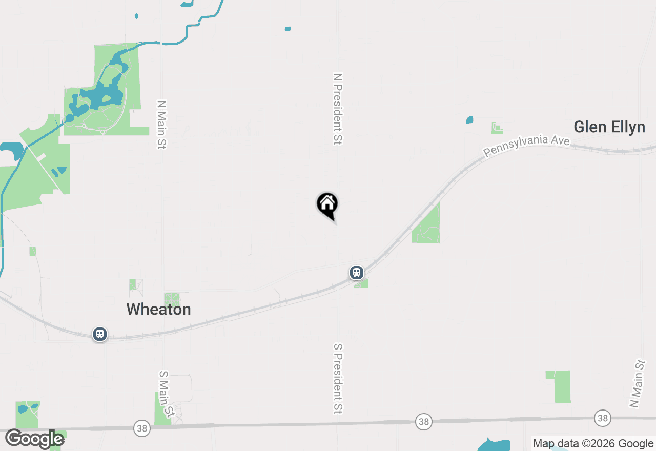 Map of 703 Webster Avenue, Wheaton, IL 60187