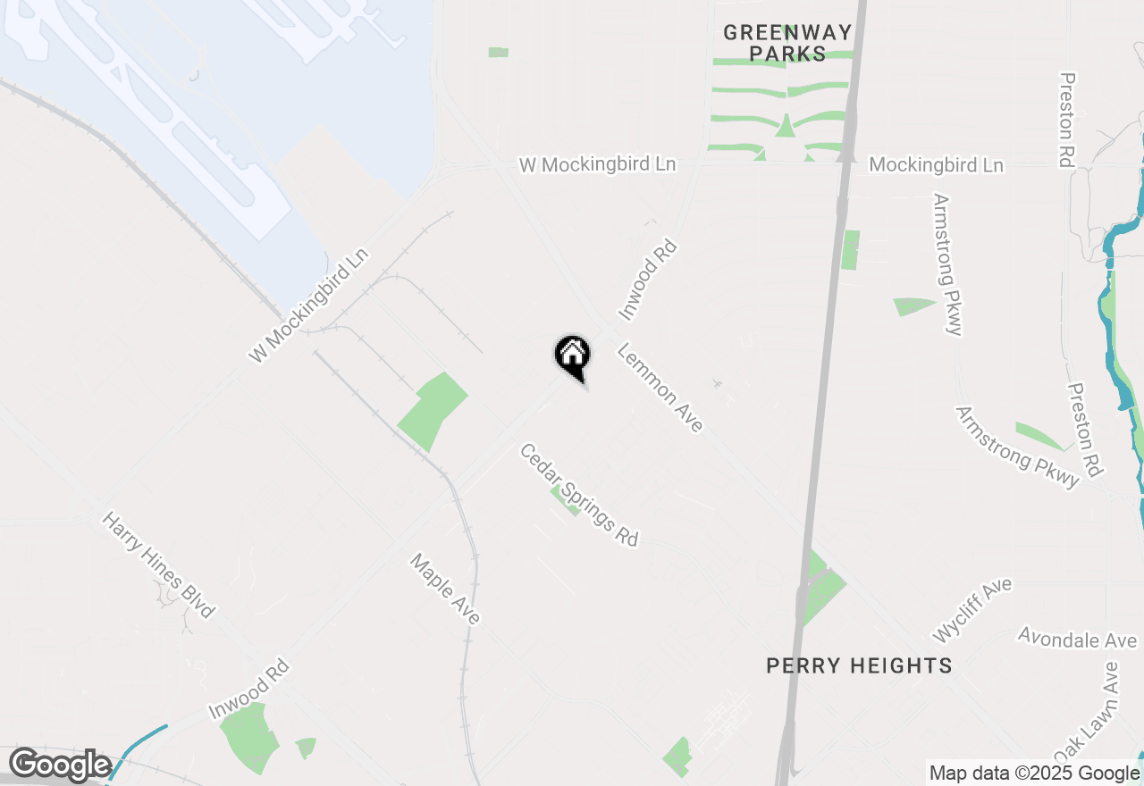 Map of 3223 Cherrywood Avenue, Dallas, TX 75235